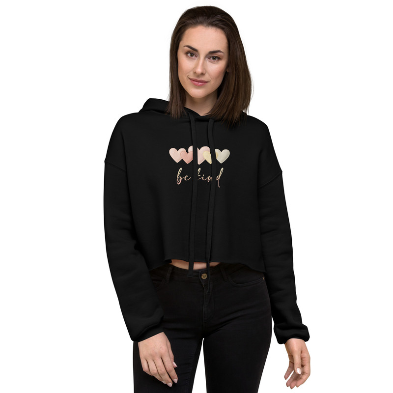 Be Kind Heart Crop Hoodie 8