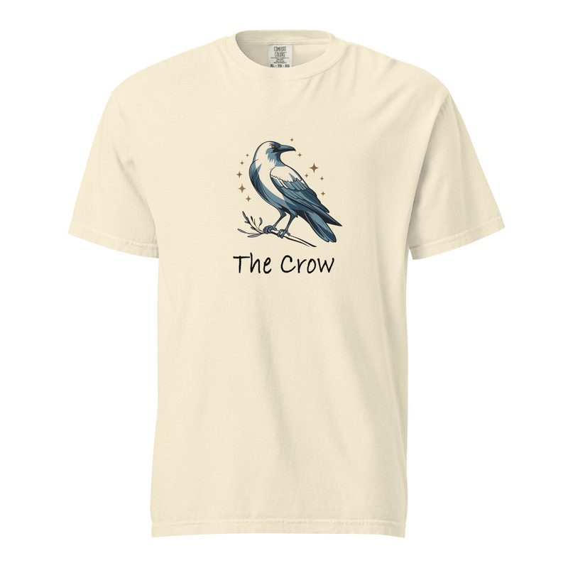 The Crow Minimalist Unisex Garmentdyed Heavyweight Tshirt 11