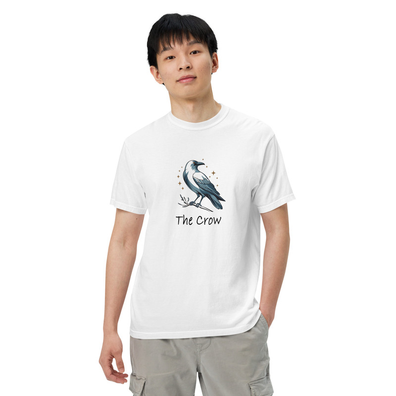 The Crow Minimalist Unisex Garmentdyed Heavyweight Tshirt 14