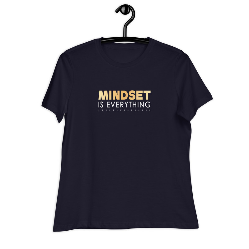 Womens Relaxed TShirt Mindset Is Everything Positive Vibes Tee Inspirational Shirt Motivational Gra 20