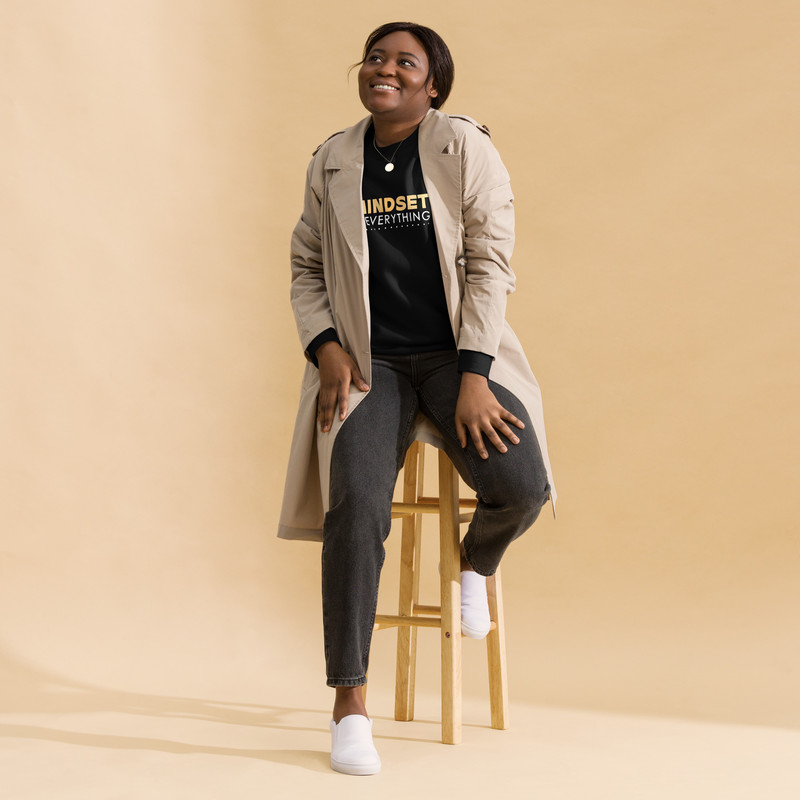 Unisex Premium Sweatshirt Mindset Is Everything Sweatshirt Positive Vibes Tee Inspirational Sweatsh 4