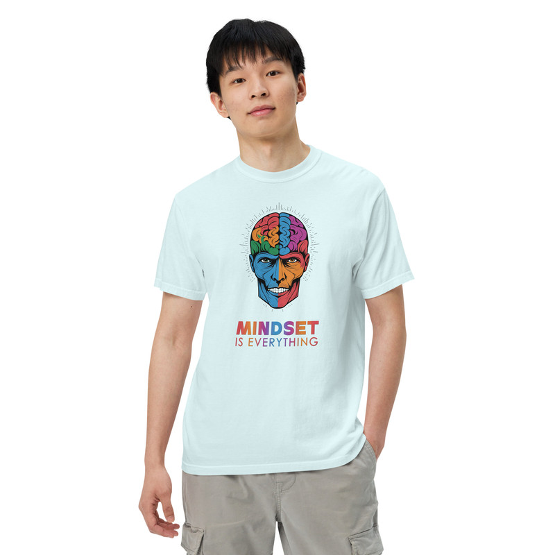 Mindset Is Everything Unisex Garmentdyed Heavyweight Tshirt 1