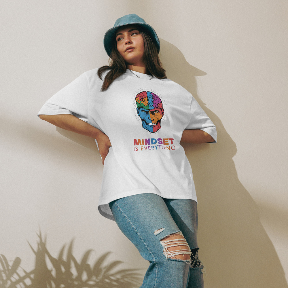 Mindset Is Everything Oversized Heavyweight Tshirt 2