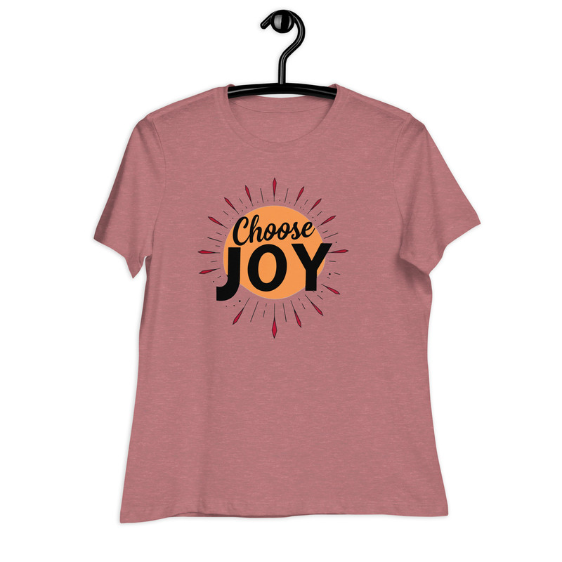 Choose Joy Womens Relaxed TShirt Inspirational Graphic TShirt Positive Vibes Tee Motivational Shirt 8