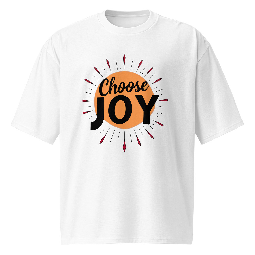 Oversized Heavyweight Tshirt Choose Joy Unisex Heavy Cotton Tee  Inspirational Graphic TShirt Posit 2