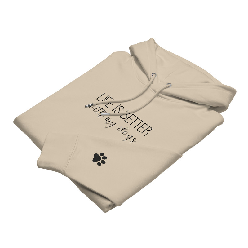 Life Is Better With My Dogs Unisex Essential Eco Hoodie 6