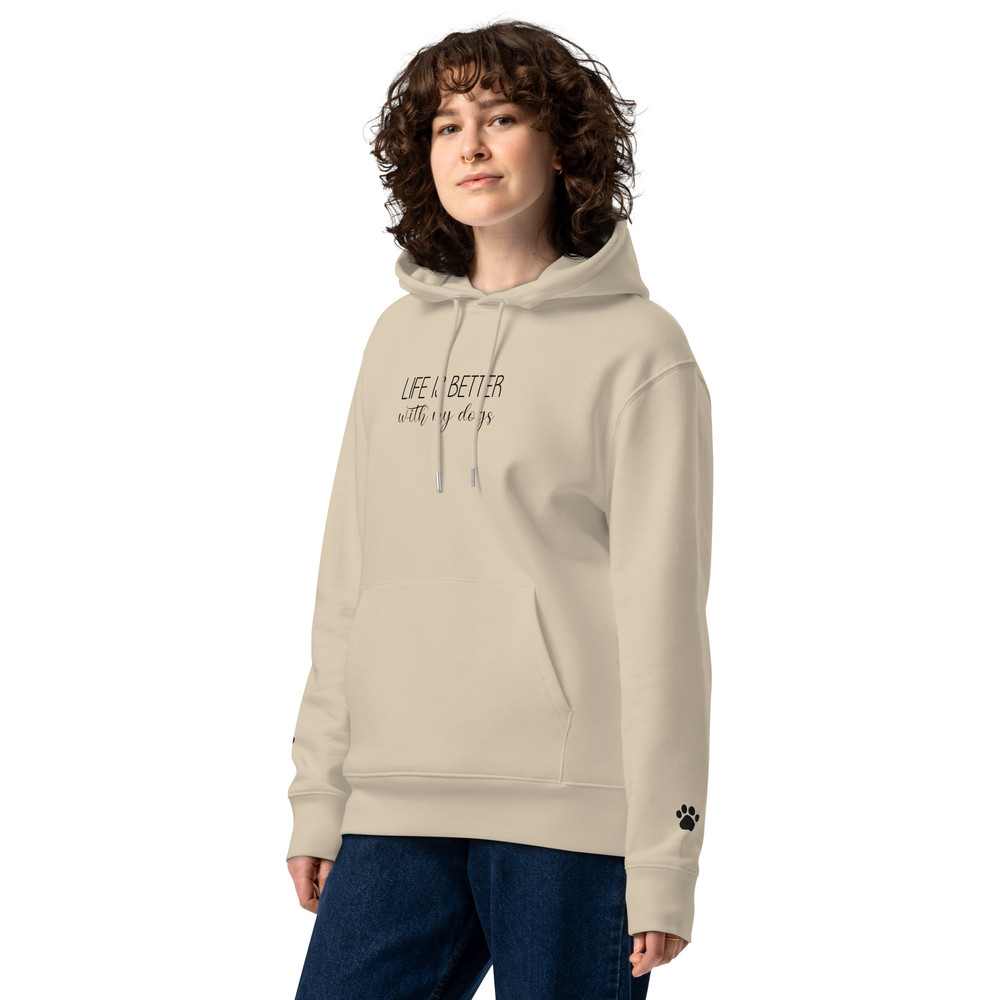 Life Is Better With My Dogs Unisex Essential Eco Hoodie 7