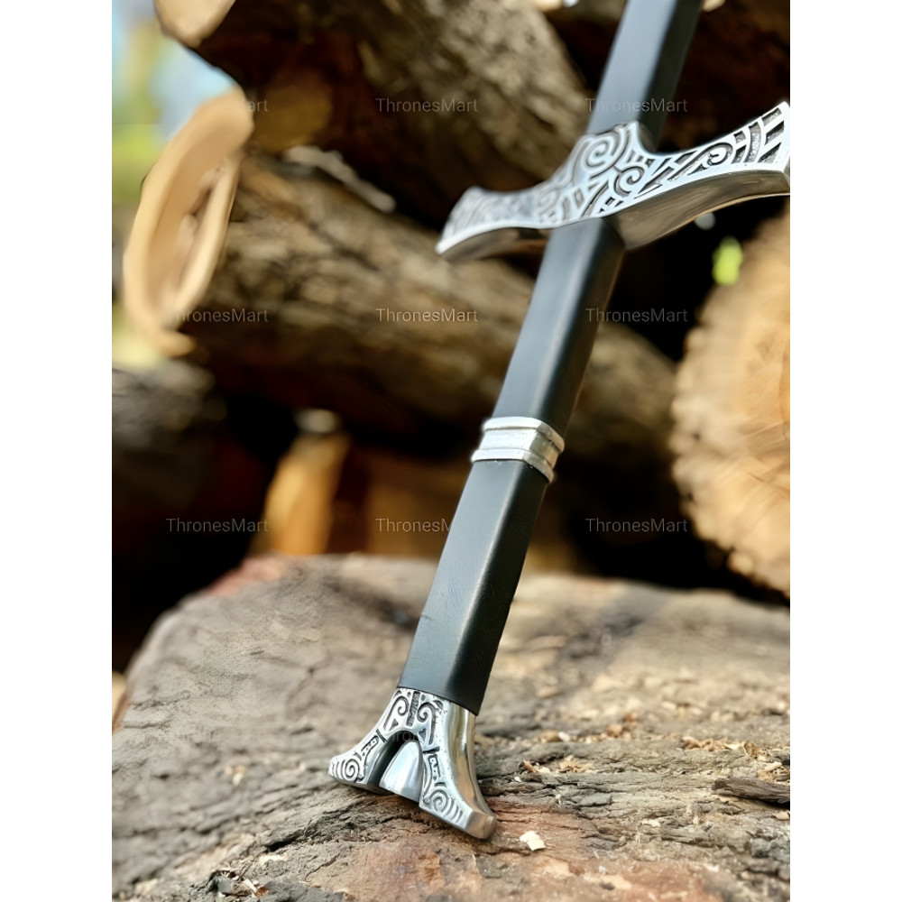 Skyrim Sword Replica Two Handed Dragonborn Elder Scroll Battle Ready Double Edge 5