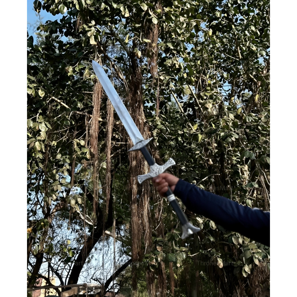 Skyrim Sword Replica Two Handed Dragonborn Elder Scroll Battle Ready Double Edge 4