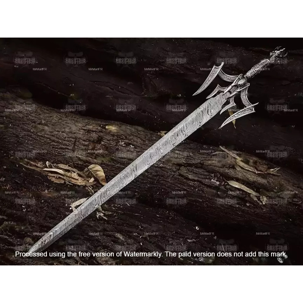 Hand Forged Damascus Steel Viking Sword Sharp Battle Ready Medieval Sword Gift 0