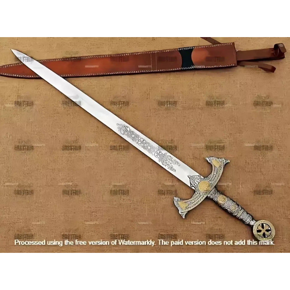 Hand Forged Damascus Steel Viking Sword Sharp Battle Ready Medieval Sword Gift 6