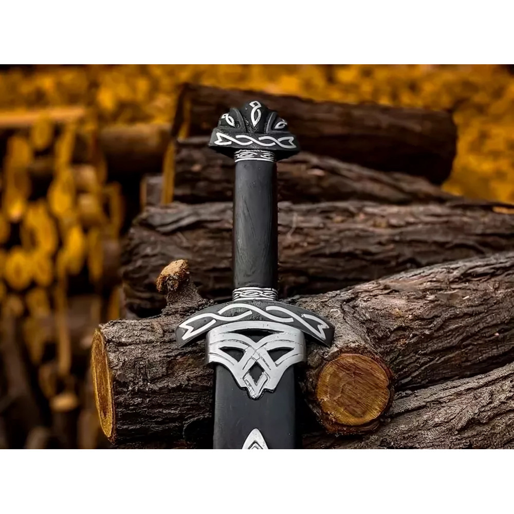 Northmen Sword Hand Forged Damascus Steel Viking Battle Ready Medieval Cosplay 0