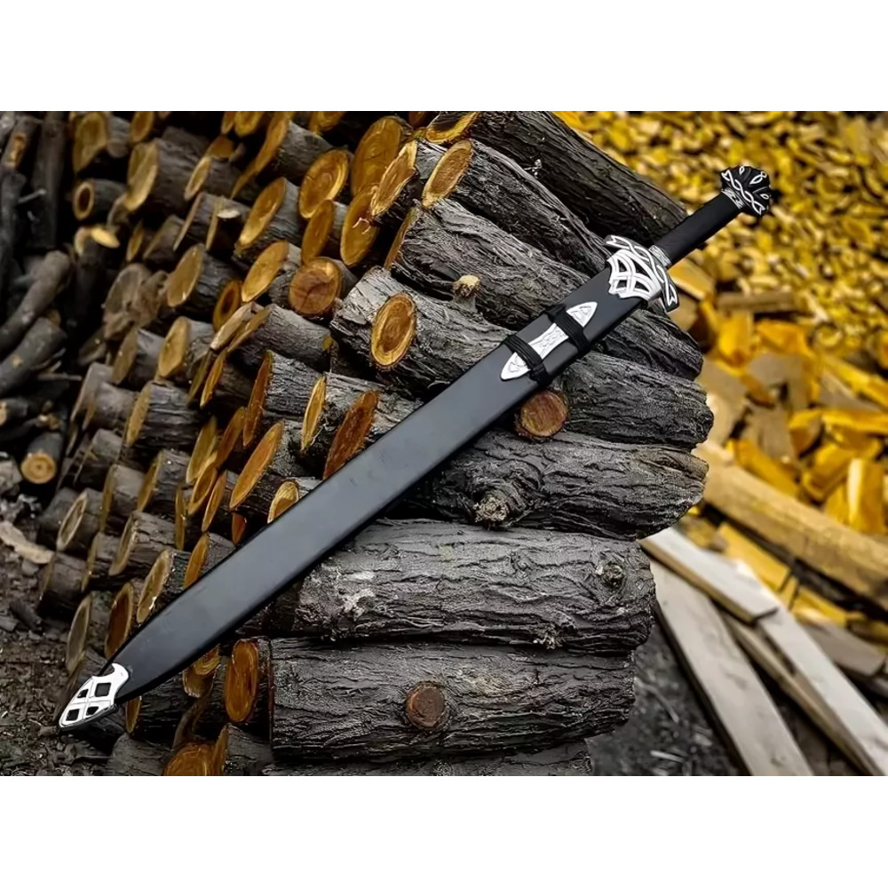 Northmen Sword Hand Forged Damascus Steel Viking Battle Ready Medieval Cosplay 5