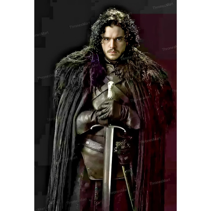 40 Custom Handmade JON SNOW Sword Replica GOT Series With Wall Plaque  Shaeth 0
