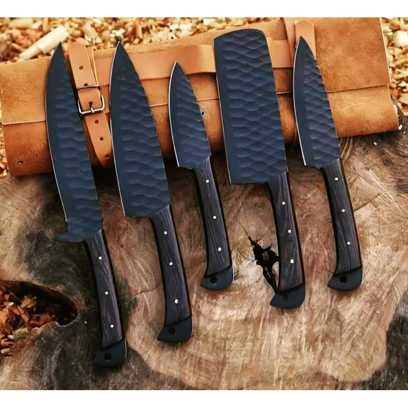 Kitchen Knives Set Chef Knife Set Knife Knives Handmade Knife Hand Forged Damascus Knife Bushcraft  0