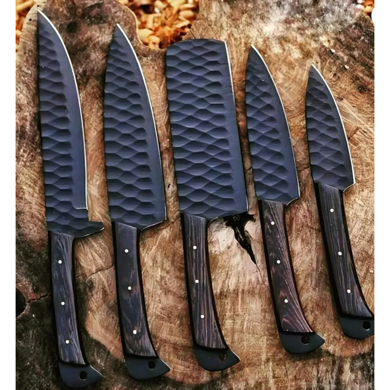 Kitchen Knives Set Chef Knife Set Knife Knives Handmade Knife Hand Forged Damascus Knife Bushcraft  2