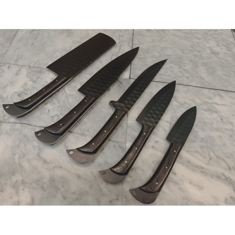 Kitchen Knives Set Chef Knife Set Knife Knives Handmade Knife Hand Forged Damascus Knife Bushcraft  7