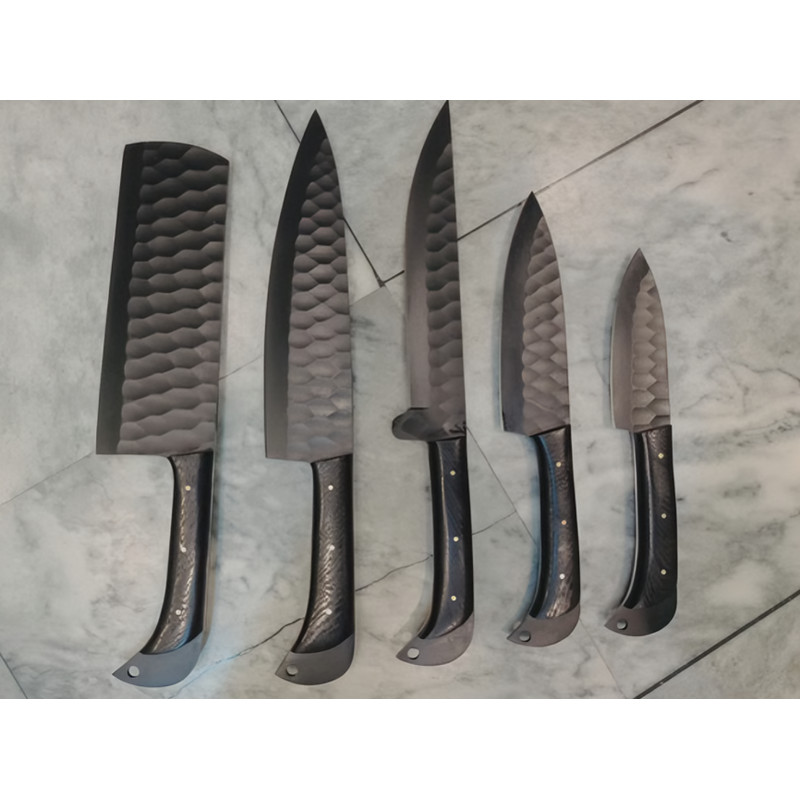 Kitchen Knives Set Chef Knife Set Knife Knives Handmade Knife Hand Forged Damascus Knife Bushcraft  10