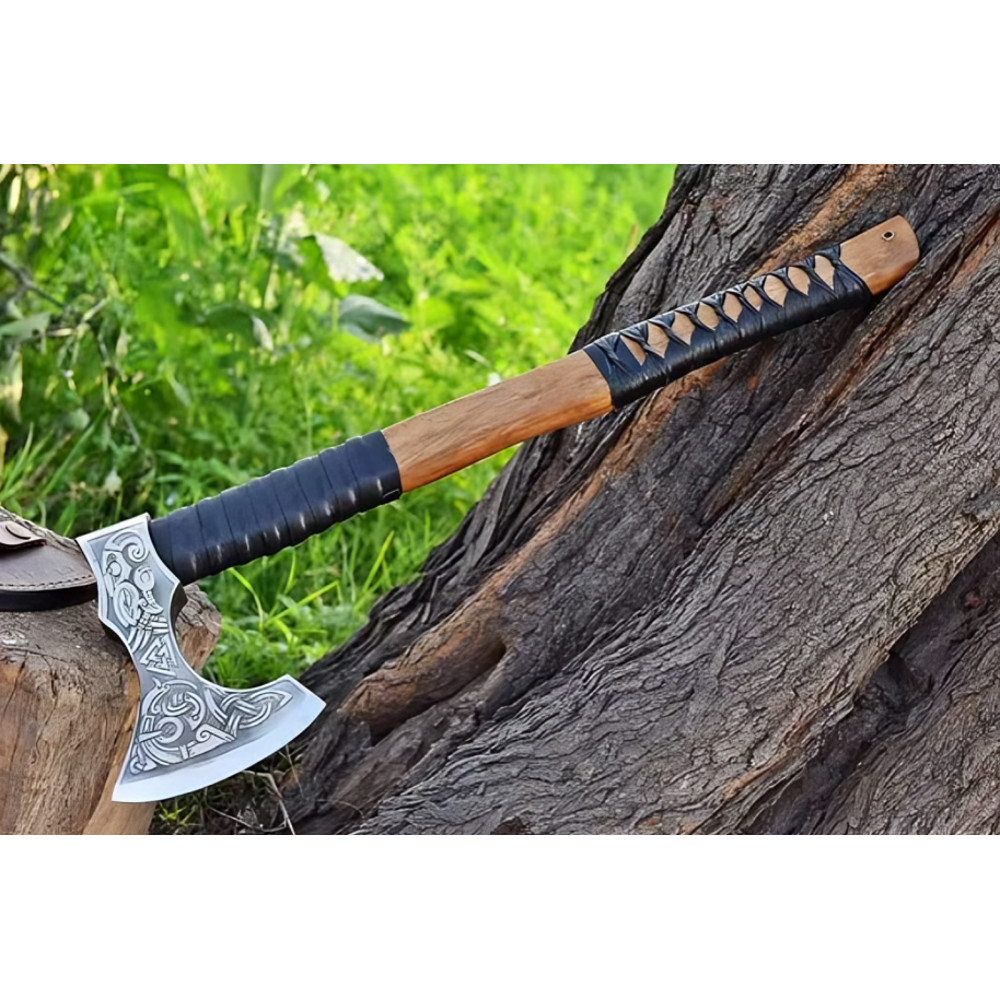 Viking Axe Bearded Viking Axe Tomahawk Ragnar Axe Long Viking Axe Axis Axe Thanksgiving Pizza Axe T 0