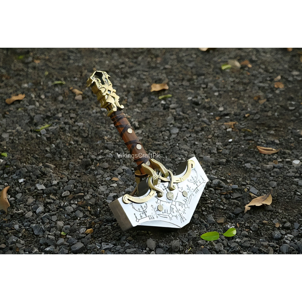 God Of War Ragnarok God Of War Hammer Thor Hammer God Of War Real Hammer Kratos Metal Cosplay Weapo 5