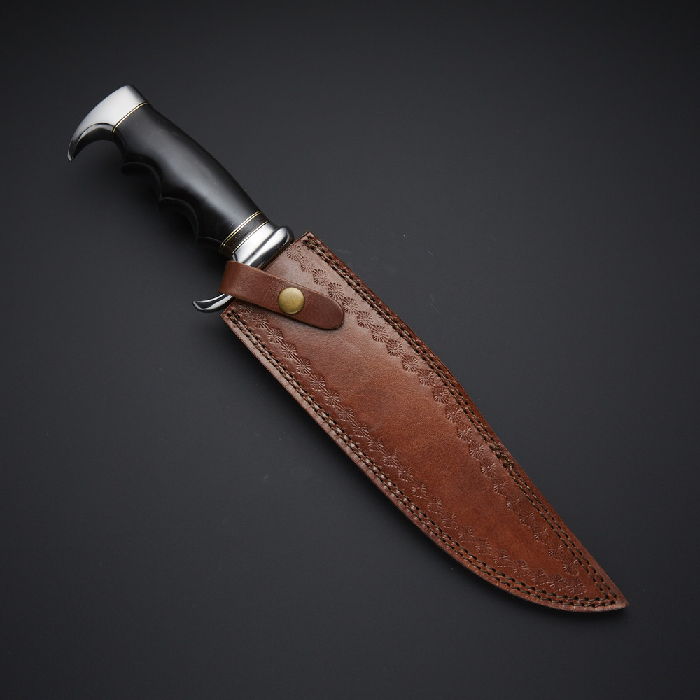 Custom Handmade Beautiful Hunting Damscus Blade Bowie Knife 2