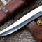 Custom Handmade Premium D2 Tool Steel Hunting Bowie Knife Leather Sheath gift For Him 1