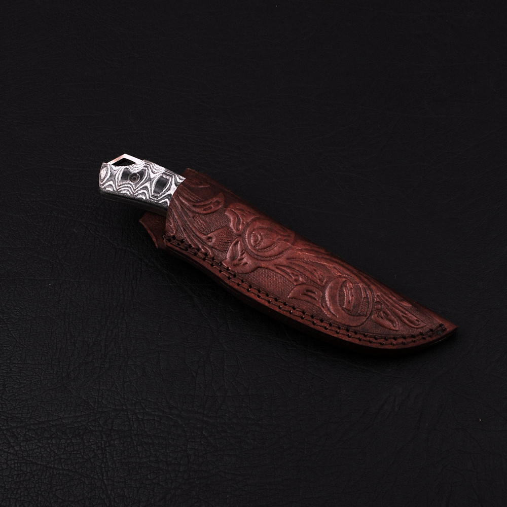 Custom Handmade Premiium D2 Tool Steel Hunting Skinner Knife  Leather Sheath gift For Him 4