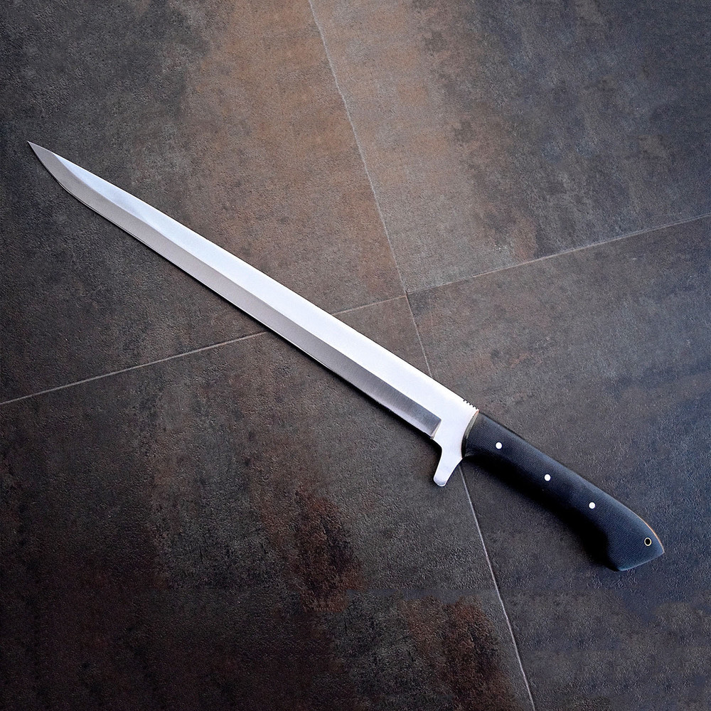 Custom Handmade Beautiful D2 Steel Hunting Sword 0