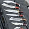 Handmade Hunting Knives Set With D2 Steel Blade  A Wooden Knife Case 0