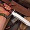 CUSTOM HANDMADE BEAUTIFULL FULL TANG D2 TOOL STEEL HUNTING KNIFE WITH LEATHER SHEATH Gift For Himhe