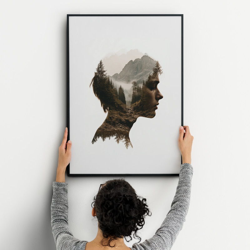 Inner Wilderness Digital Double Exposure Portrait Download 3