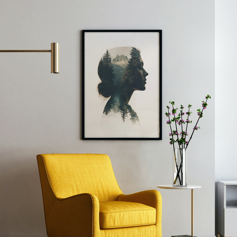 Inner Wilderness Digital Double Exposure Portrait Download Double Exposure Portrait Natureinspir 2