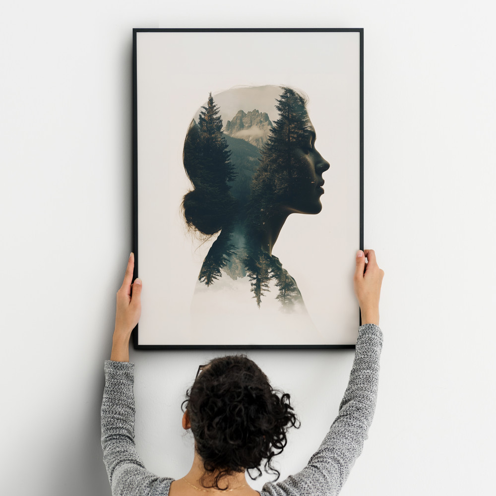 Inner Wilderness Digital Double Exposure Portrait Download Double Exposure Portrait Natureinspir 4