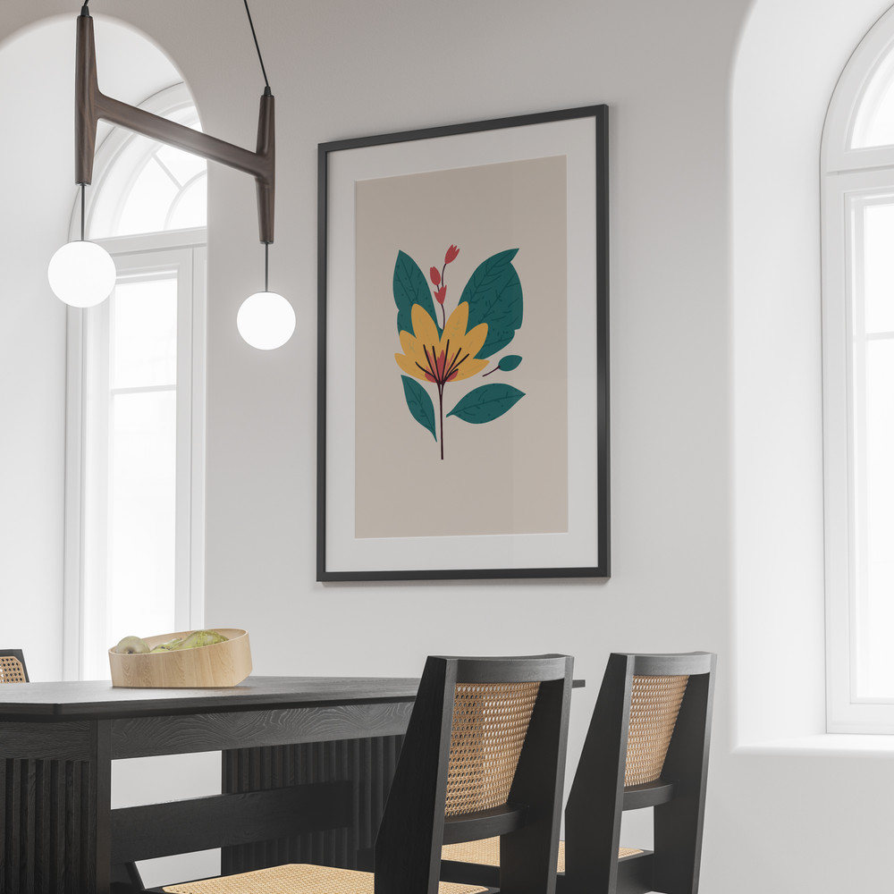 Minimalist Vector Floral Illustrations Digital Download Minimalist Floral Illustration Botanical 5