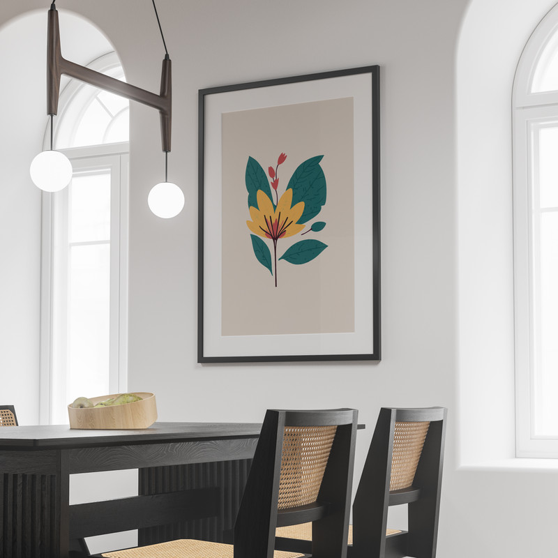 Minimalist Vector Floral Illustrations Digital Download Minimalist Floral Illustration Botanical 5