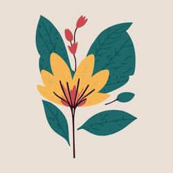 minimalist vector floral illustrations - digital download | minimalist floral illustration | botanical wall art | flower