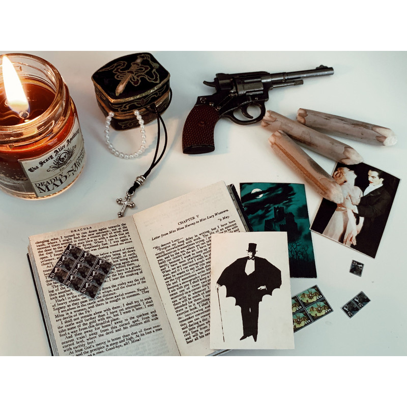 Dracula By Bram Stoker Digital Download Mini BJD Doll Book Halloween Dollhouse Props 6