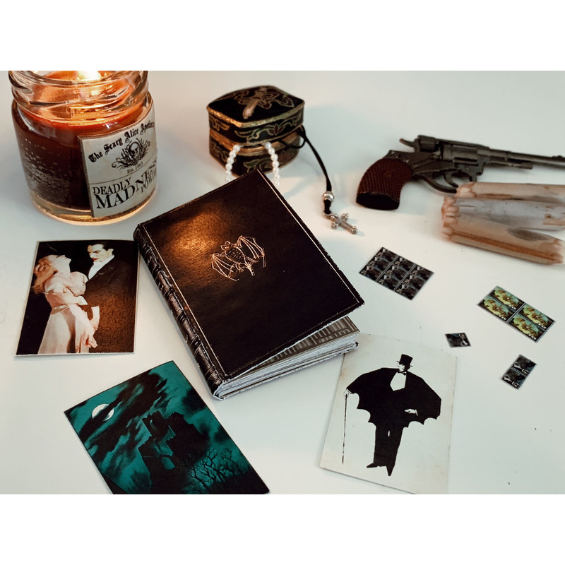 Dracula By Bram Stoker Digital Download Mini BJD Doll Book Halloween Dollhouse Props 7