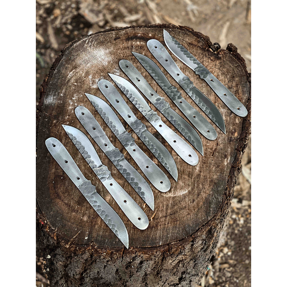 Lot Of 10 Picecs 1095 Carbon Steel Blank Blade Knife For Knife Making Supplies 0