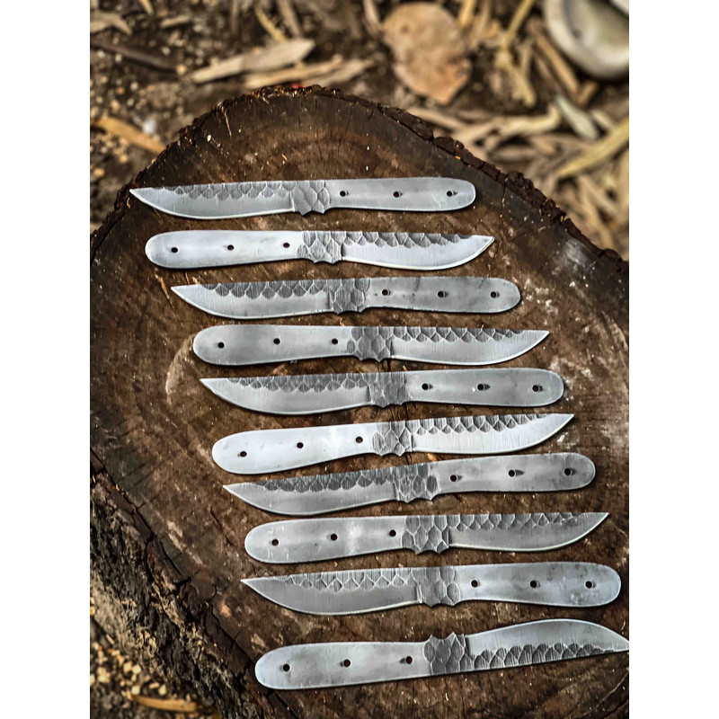 Lot Of 10 Picecs 1095 Carbon Steel Blank Blade Knife For Knife Making Supplies 1
