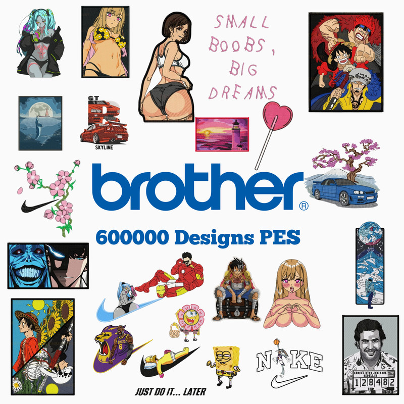 Brother Embroidery Machine Designs  600000 PES Files Download  Huge Anime Floral  Holiday Collectio 0