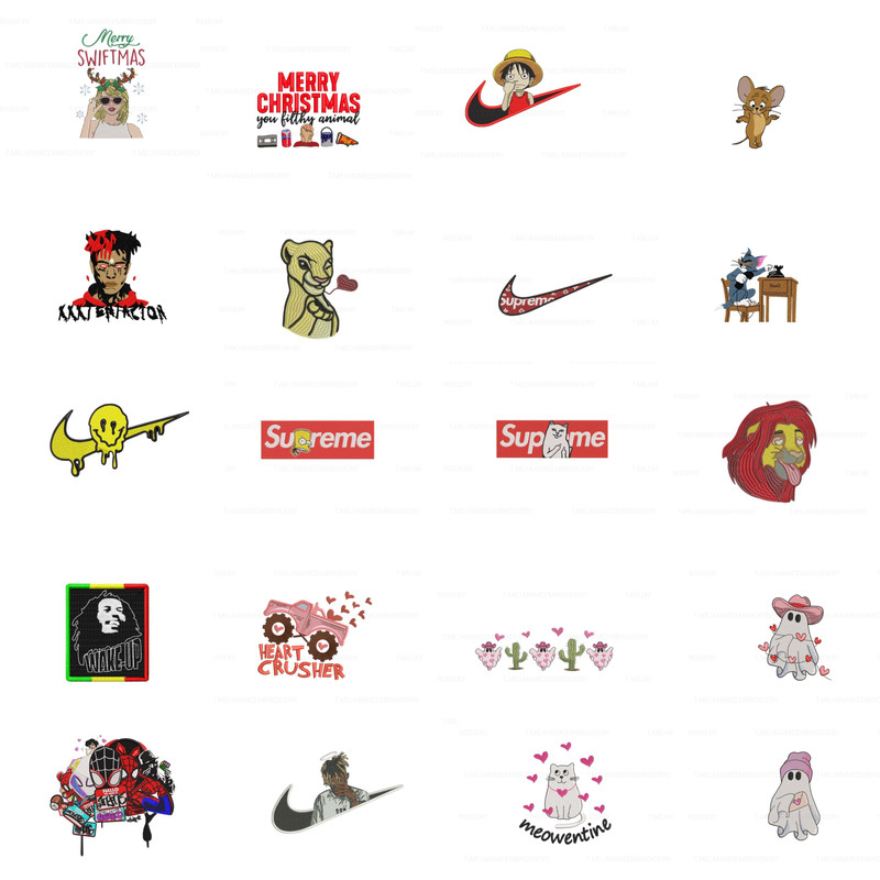 Brother Embroidery Machine Designs  600000 PES Files Download  Huge Anime Floral  Holiday Collectio 4