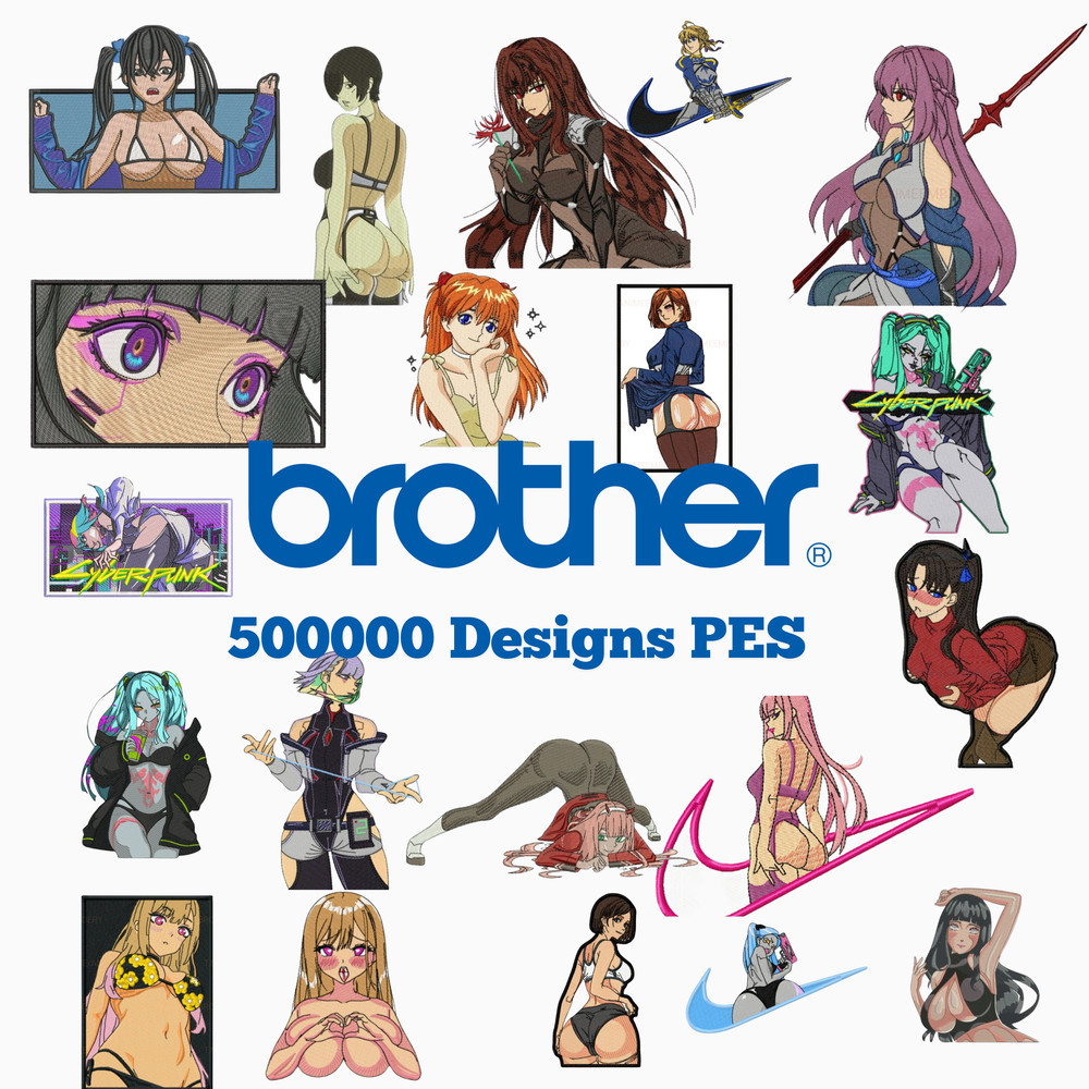 500000 Brother Embroidery Designs  PES Files  Huge Anime Floral  Holiday Collection 0