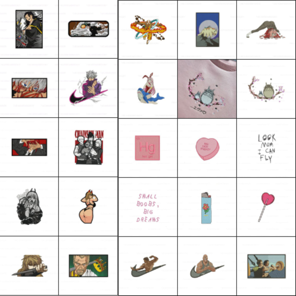 500000 Brother Embroidery Designs  PES Files  Huge Anime Floral  Holiday Collection 7