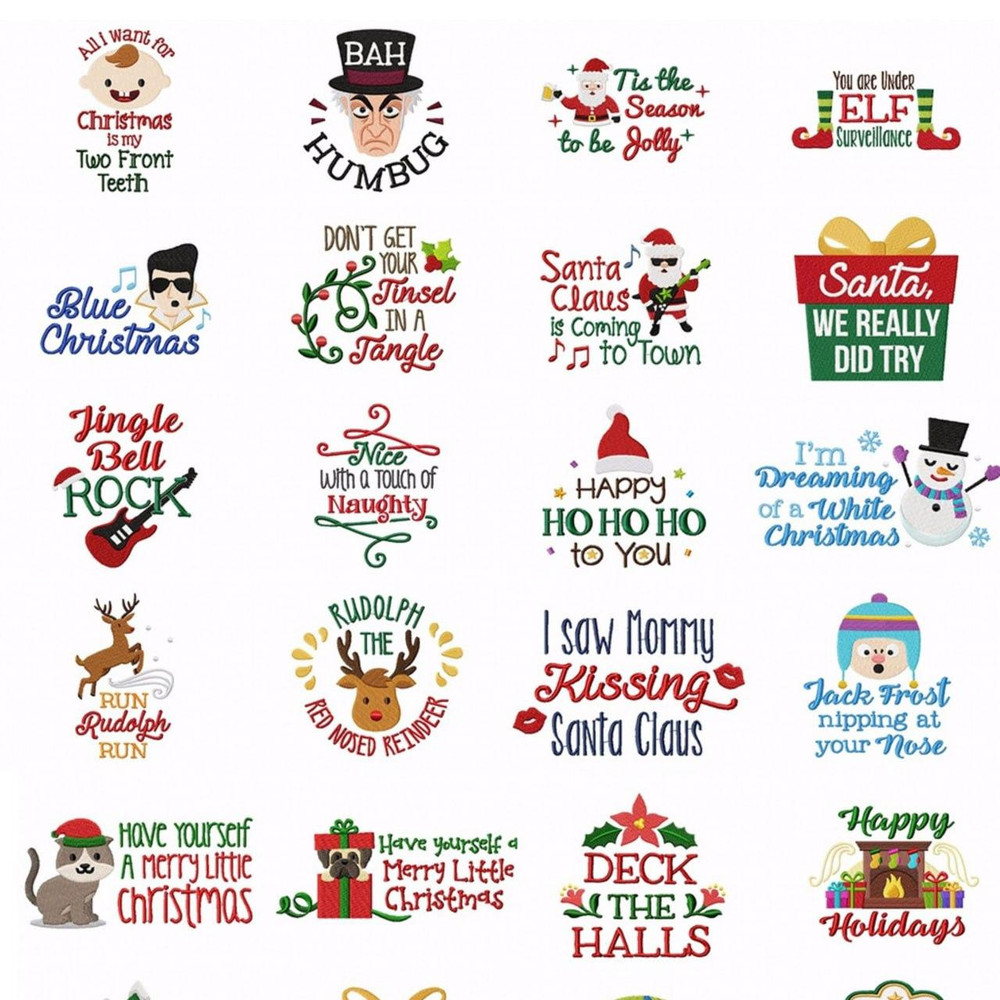 400000 Brother Embroidery Designs  PES Files  Huge Anime Floral  Holiday Collection 1