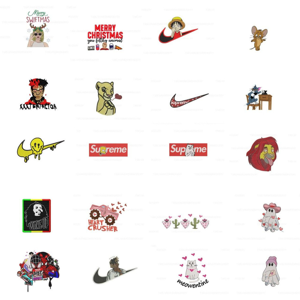 400000 Brother Embroidery Designs  PES Files  Huge Anime Floral  Holiday Collection 4