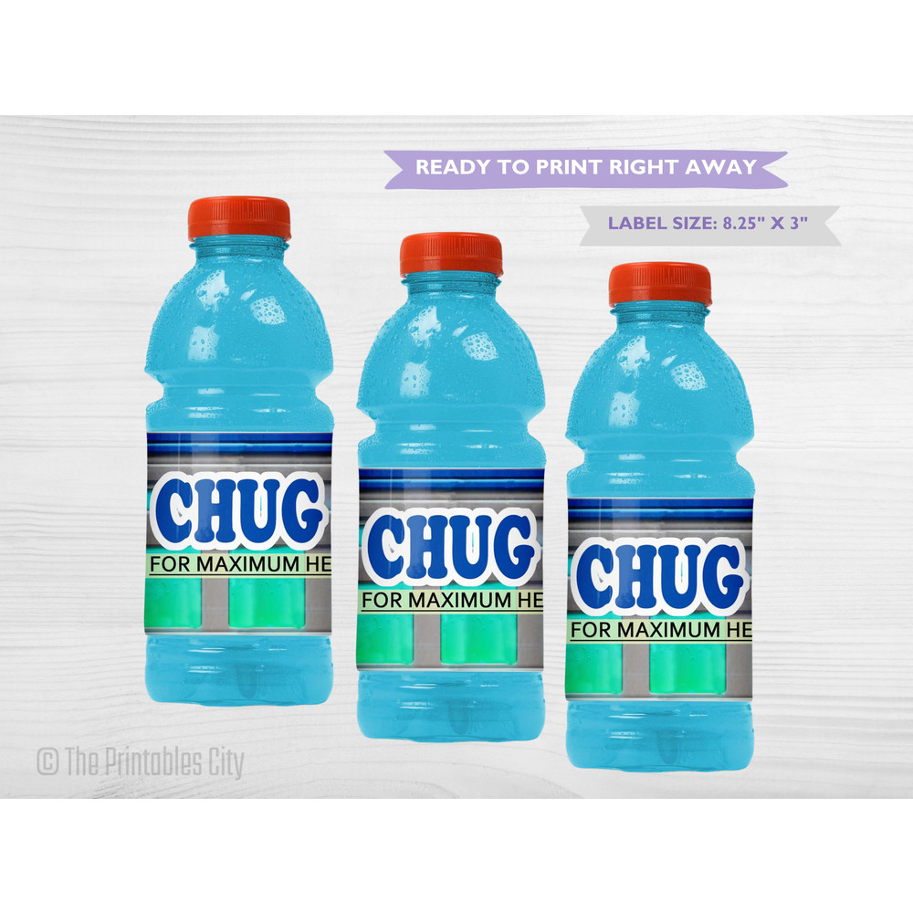 Gatorade Labels For Video Game Party Decor Video Game Birthday Party Favor Kid Party Printable For 1