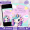 Editable Unicorn Invite For Birthday Invitation For Kid Party Invitation Rainbow Unicorn Invitation 5