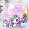 Unicorn Birthday Invitation Editable Template Rainbow Unicorn Party Invite For Girls Magical Kid Bi 0