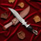 Custom 216 Layers Damascus Steel Bowie Knife 15 Handmade Hunting Knife With Leather Sheath 0